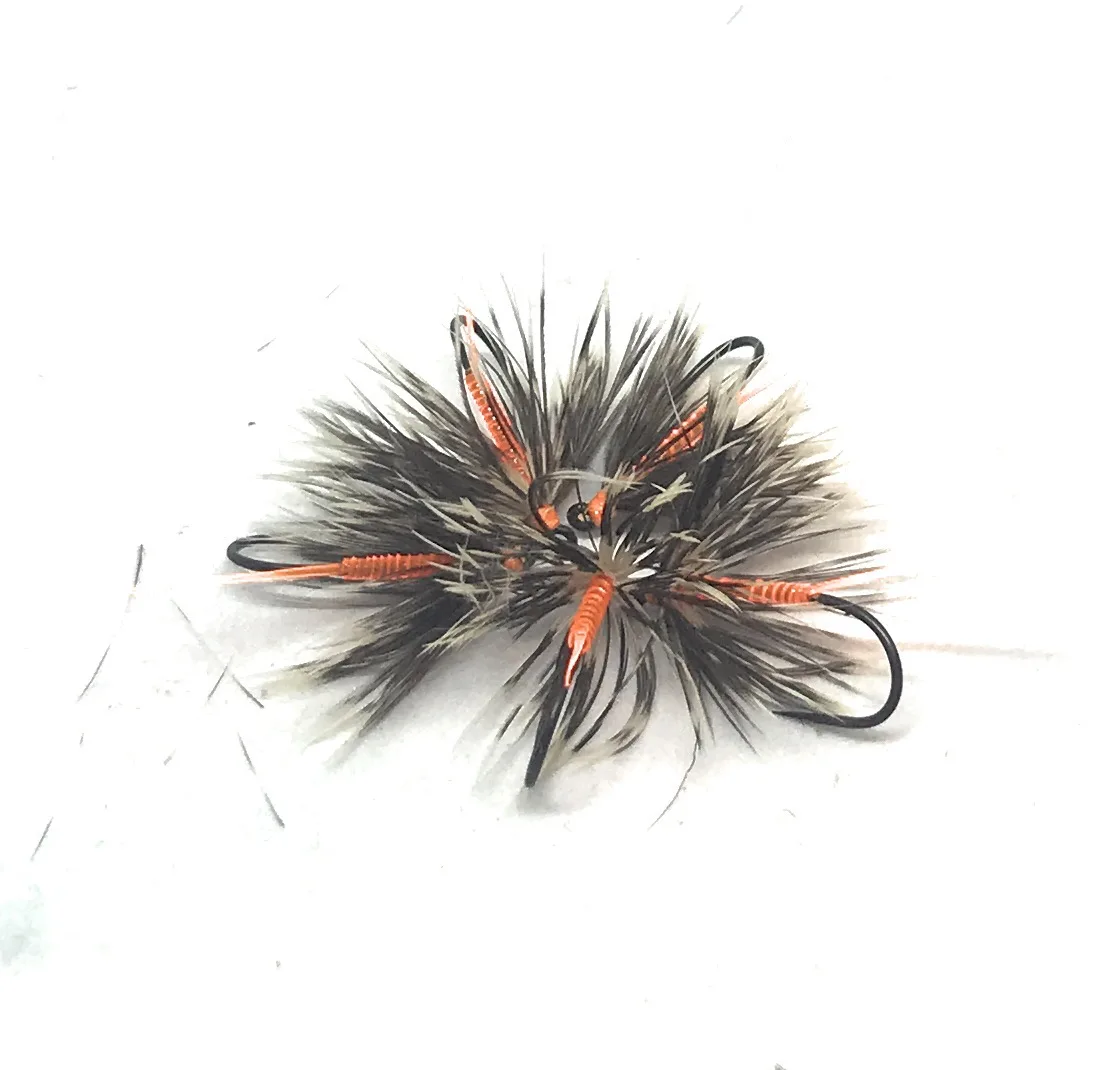 Optic Grey & Orange Wet Fly  <p> 3 artificiali.