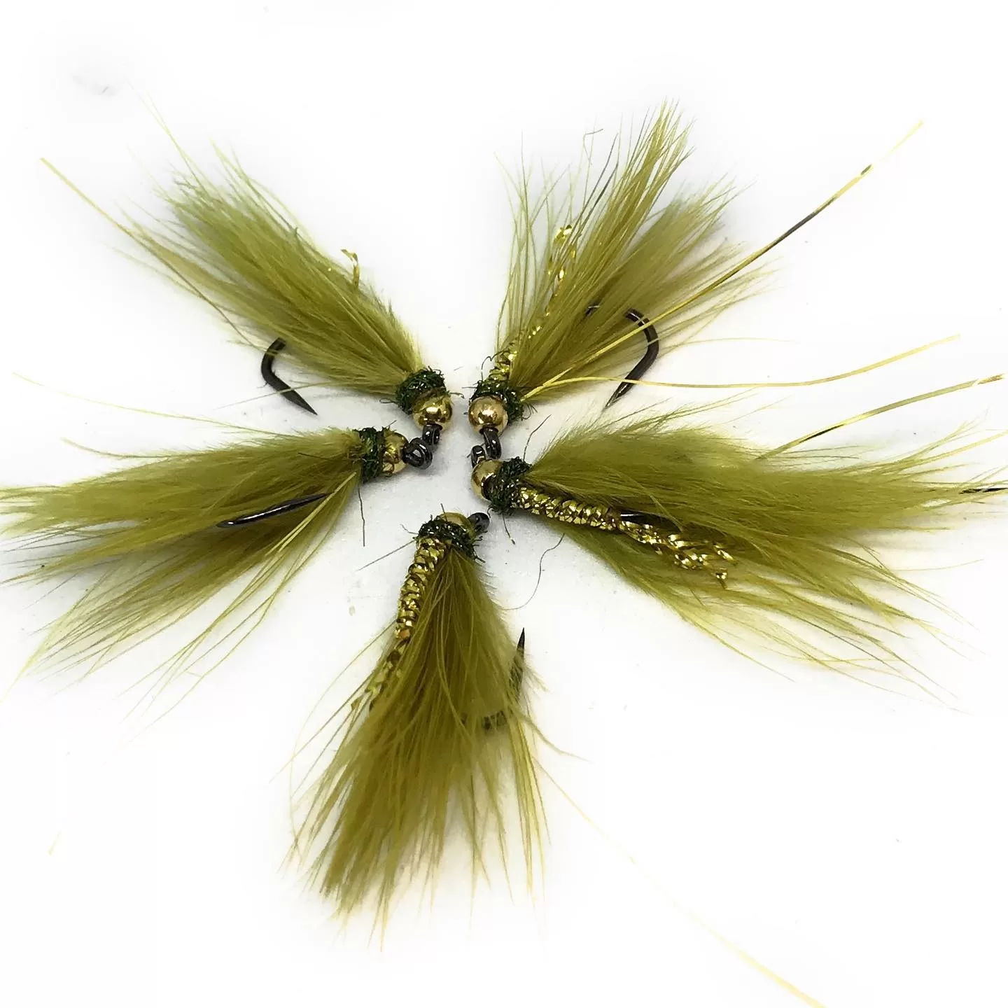 Attractor Olive Reverse Streamer <p> 3 artificiali.