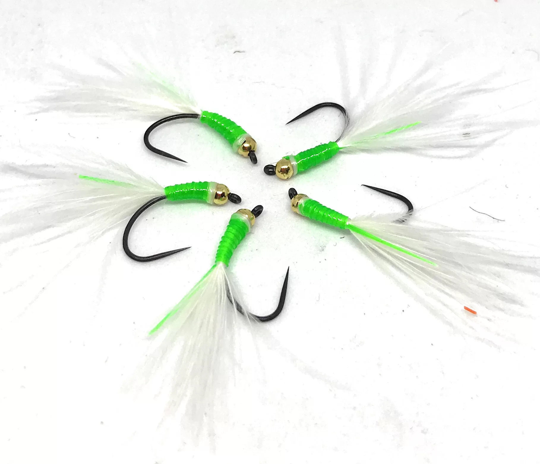 Optic Spermex White & Green  Streamer <p> 3 artificiali.