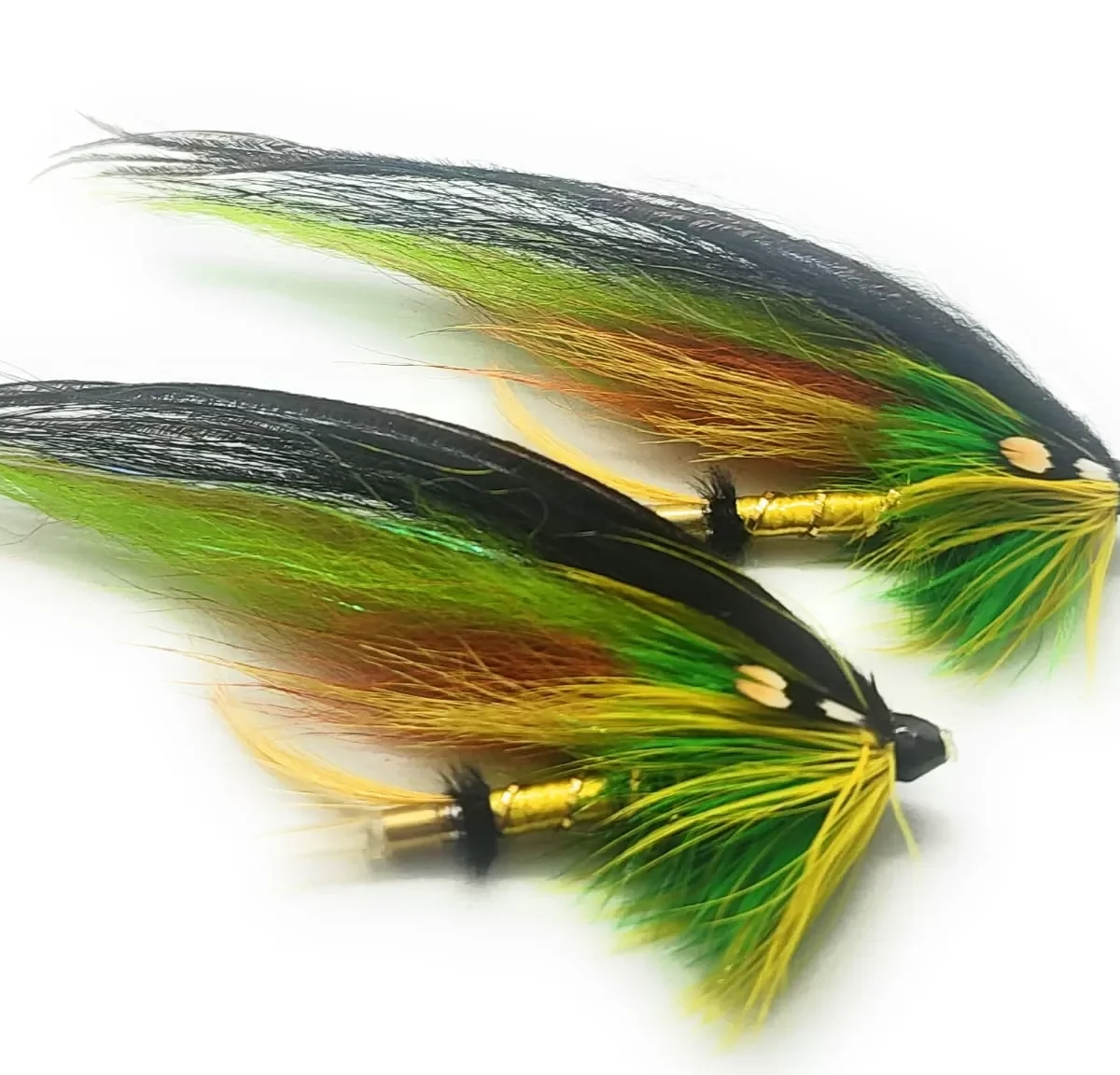 Green Higlander Tube Brass Salmon Fly <u><b><p> 1 artificiali. </p></b></u> – featured