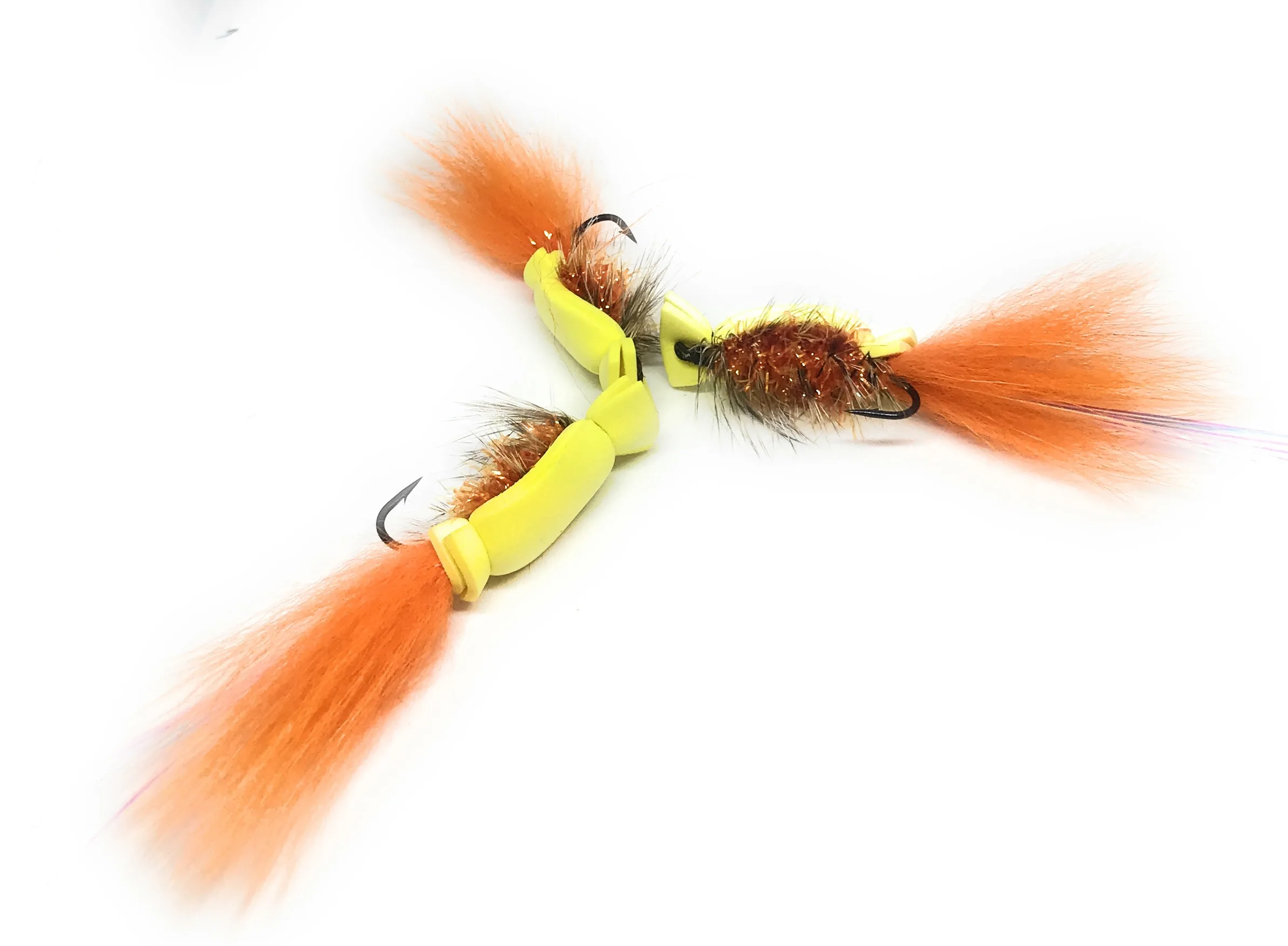Gurgler Fox Yellow & OrangeSaltwater Fly <p> 1 artificiali. – featured