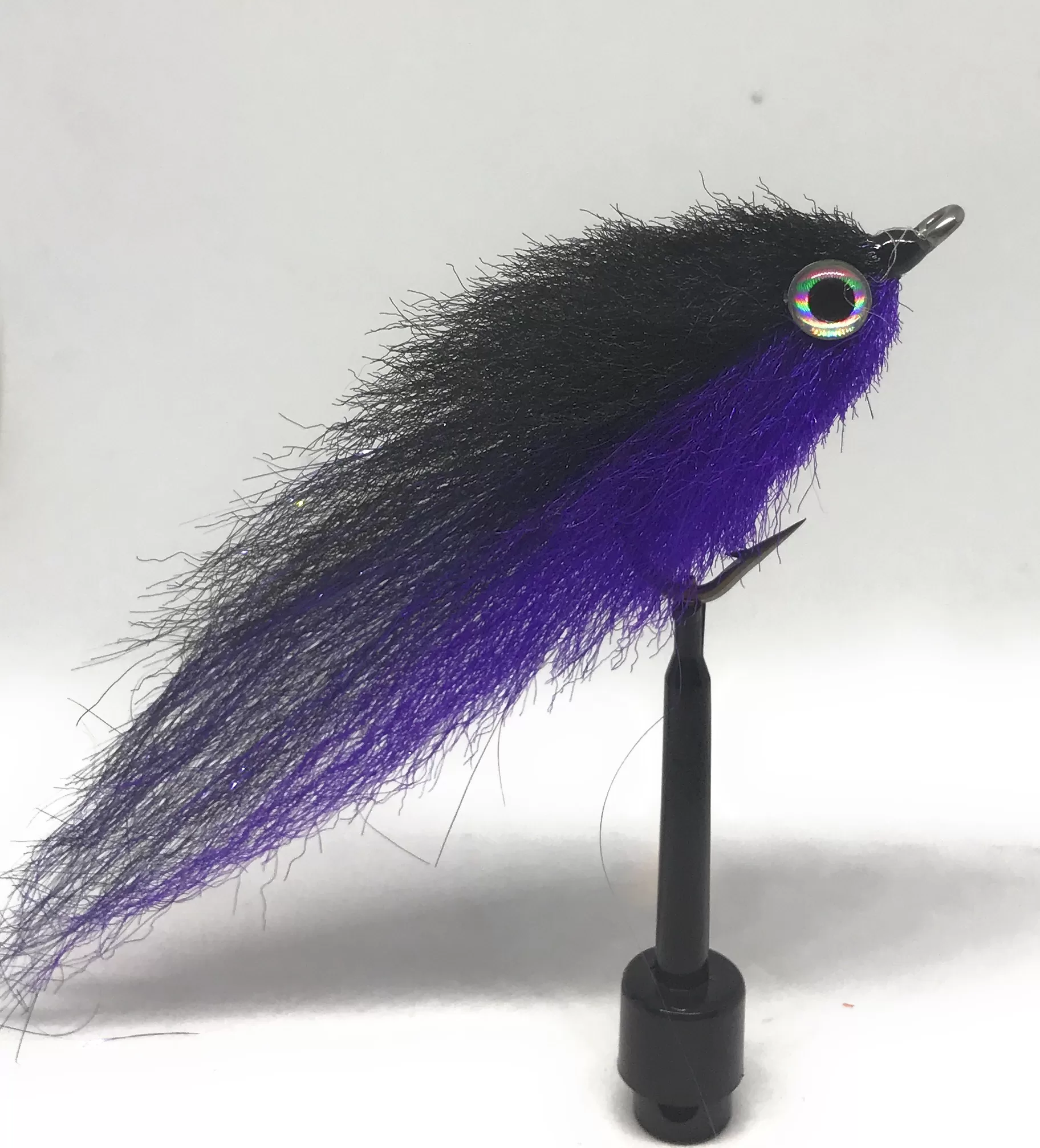 Purple & Black Minnow Saltwater Fly <p> 1 artificiali. – featured