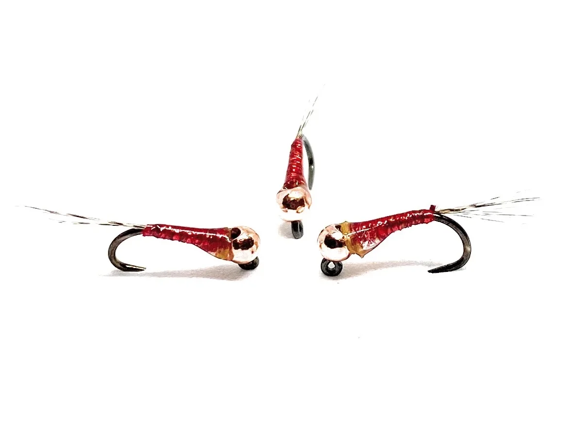 Perdigones Red Jig Nymph <p> 3 artificiali. – featured