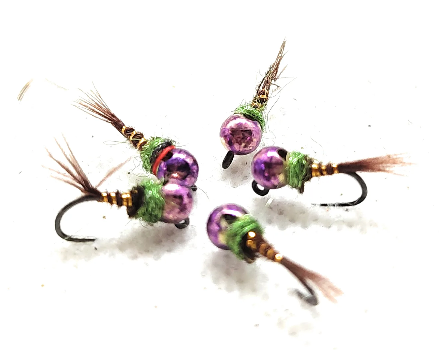 Pheasant Tail Violet Head   Jig   Nymph <p> 3 artificiali.