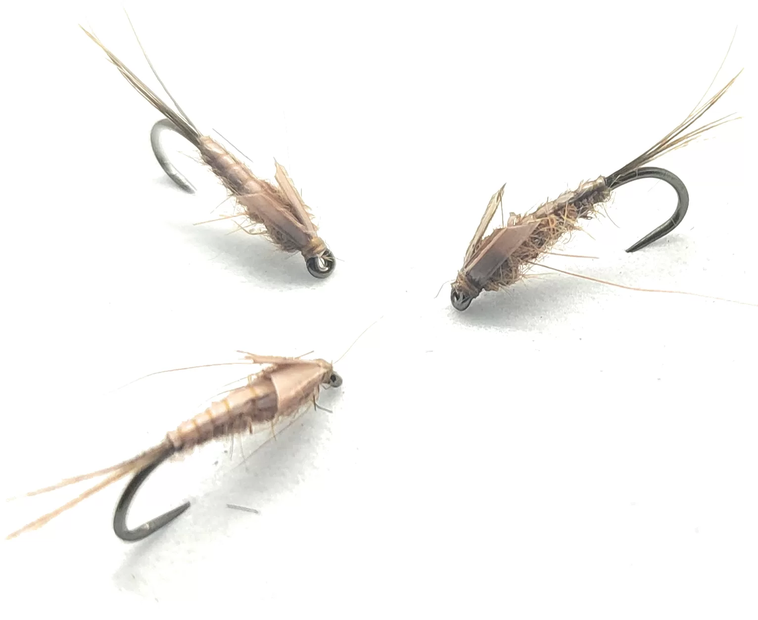 Grbica Nymph Tan<p> 3 artificiali.