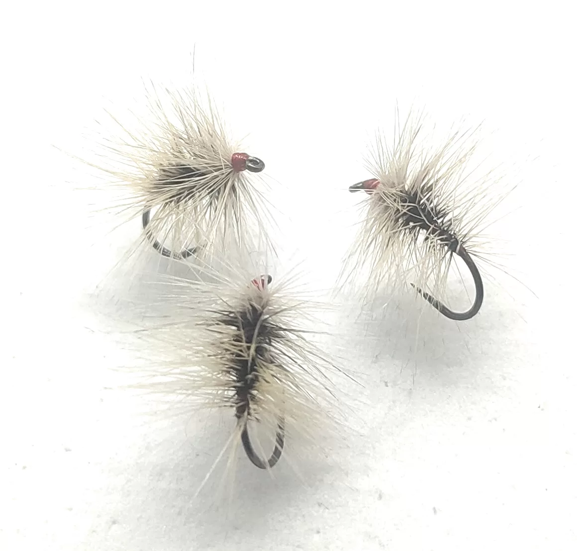 Badger & Grey Bivisible Dry Fly <p> 3 artificiali.