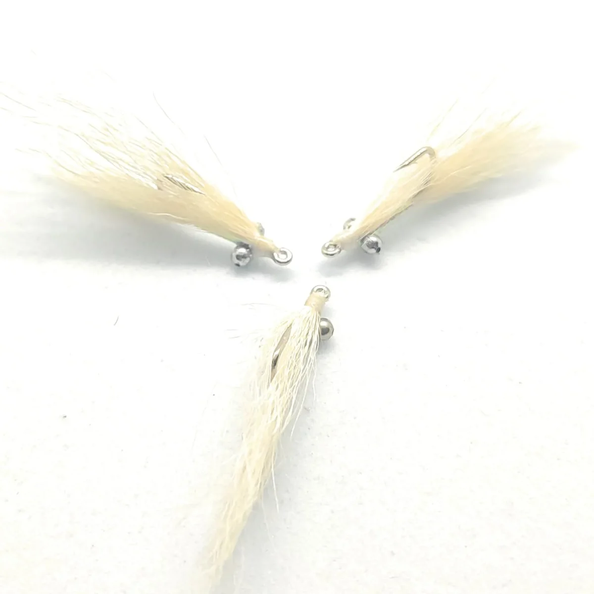 Total White Clouser Minnow Saltwater Fly <p> 3 artificiali. – featured